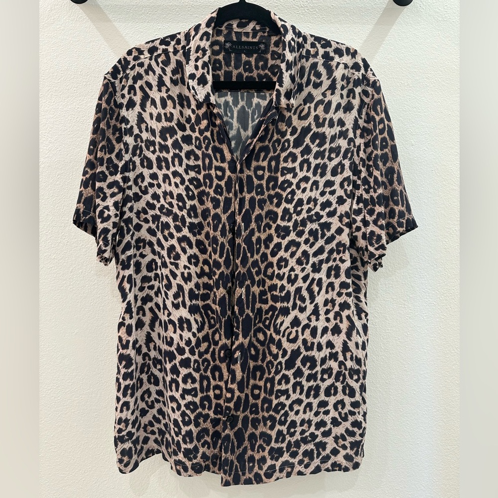 AllSaints Leopard Print Shirt